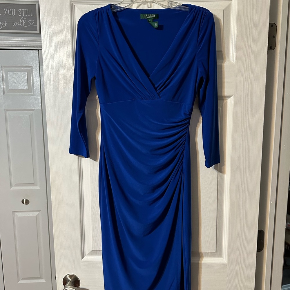 Ralph Lauren Blue Midi Dress